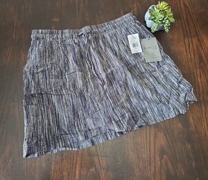 Royalty For Me Navy and White Striped Shorts